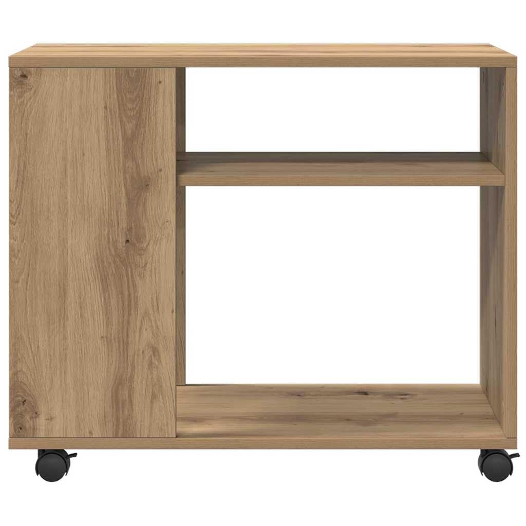 vidaXL Mesa Rodante de Madera Roble Sonoma 70x35x60 cm