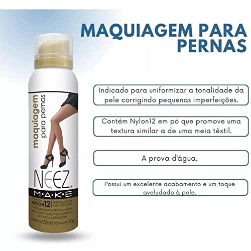 Maquiagem Para Pernas Morena Escura Nezz 150 ml
