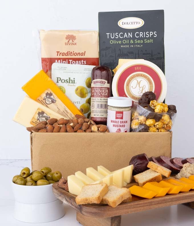 From You Flowers - Deluxe Cheese & Charcuterie Gift Box for Birthday, Anniversary, Get Well or Celebration