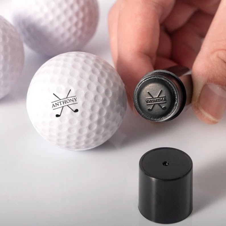TPFOON Customized Golf Ball Stamp, Stainless Steel Golf Ball Stamp, Personalized Golf Marker, Custom Golf Stamps in Any Design, Metal Golf Stamp