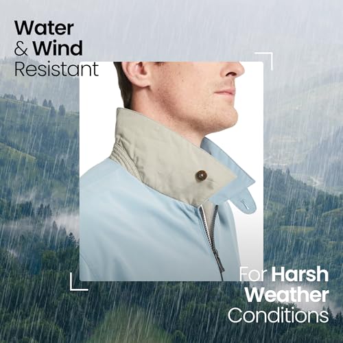 Image of Weatherproof Men's Golf Jacket - Lightweight Windbreaker, Water-Resistant Microfiber Shell, Perfect for Golf & Casual Wear