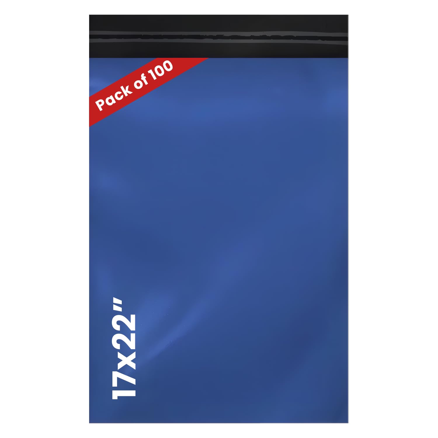 LIVERPOOL ENTERPRISES LTD 100 Pcs Blue Parcel Bags – Tamper-Proof Self-Seal Mailing & Postage Bag for Shipping, Packaging & Delivery - Size 17x22 Inches — image 1