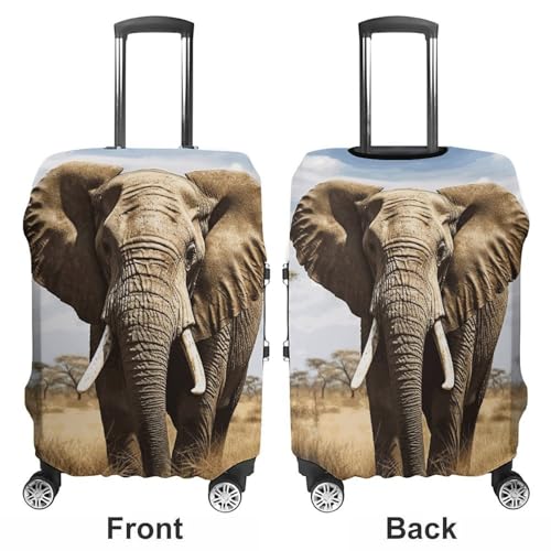 Elephant Luggage Cover, Washable Elastic Suitcase Cover Protector Fit 18-32 Inch Luggage3
