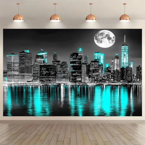 Papier peint 3D New York pour masquer un mur abîmé facilement - 4