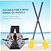 DAGLLGEW Boat Oars 2 Pack 45 Inch Detachable Foldable Portable Kayak Paddles Lightweight Plastic Oars for Inflatable Boat Fishing Travel Outdoor Canoe Paddles 2 Pack