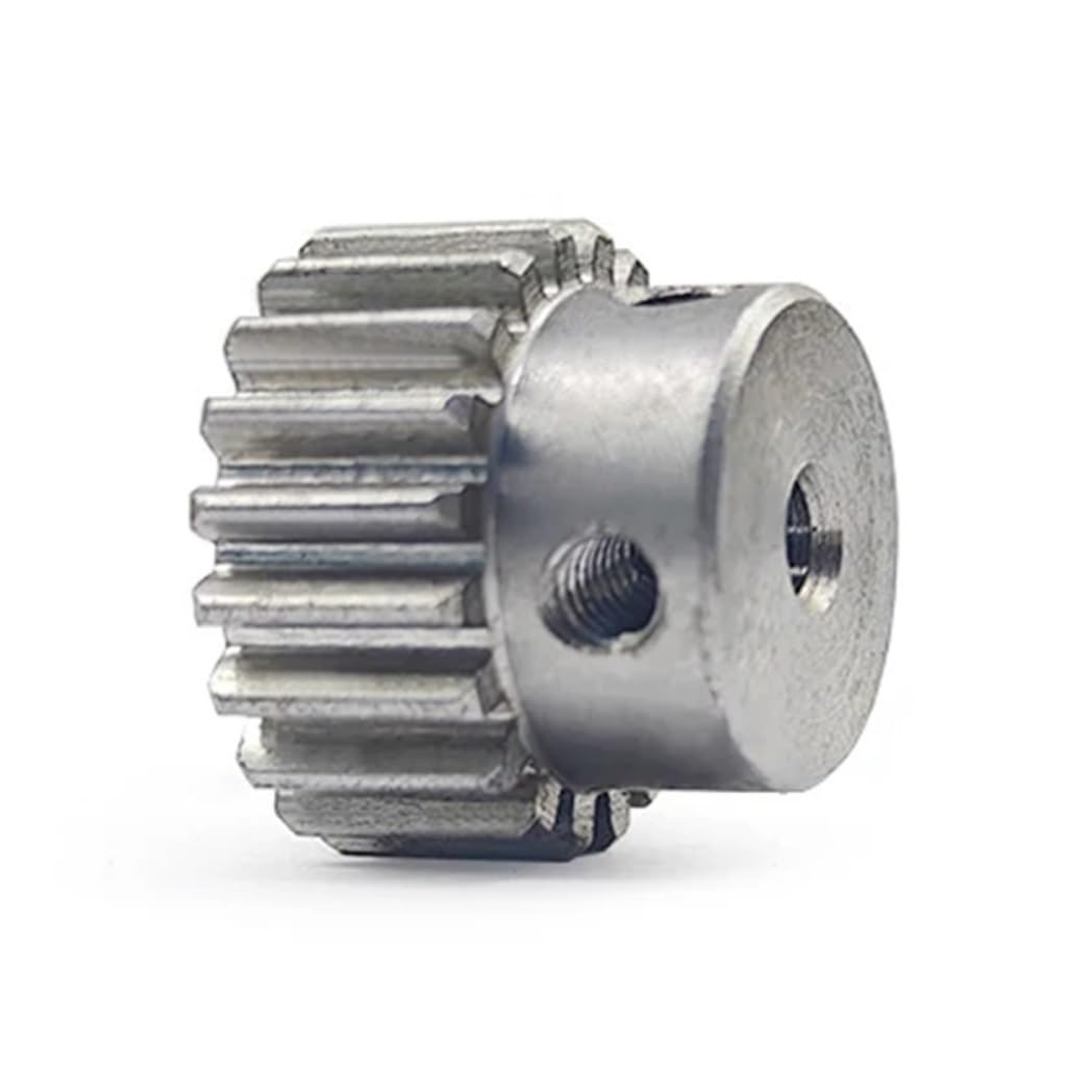 Cylindrical Drive 1pcs 0.7 Module 17 Teeth Spur Gear with Step 3mm 3.17mm 4mm 5mm Bore 0.7M 17T Pinion Aluminium Alloy Straight Teeth Gear Rack Machinery(3.17mm)