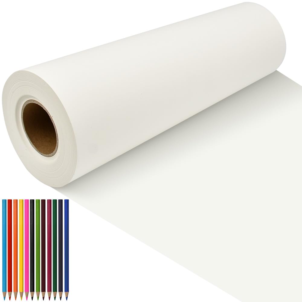 Rotolo Carta Da Disegno 30cm X 15m - Bianco, 70g/m², Per Cavalletto E Artigianato - Foto 11