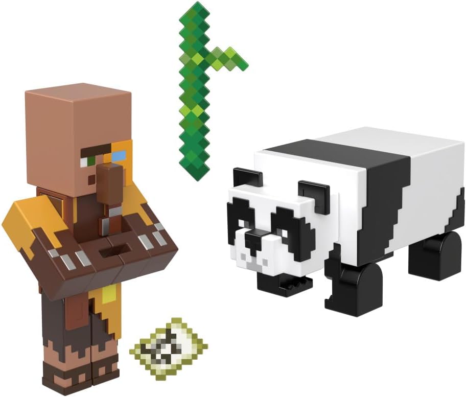 Minecraft Vanilla Action Figure Cartographer Jungle and Panda 3.25″ Pack for Kids Ages 6 and Up Minecraft Vanilla Action Figure Cartographer Jungle and Panda 3.25″ Pack for Kids Ages 6 and Up