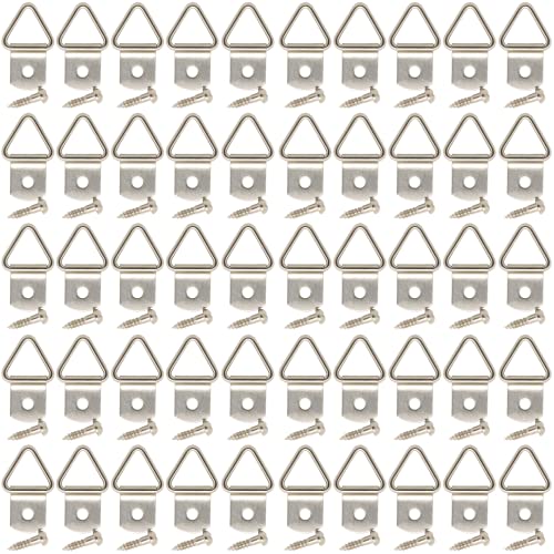 ビオラ印(Violajirushi) 片平タイプ 三角吊金具 ニッケルメッキ 31mm 100個セット