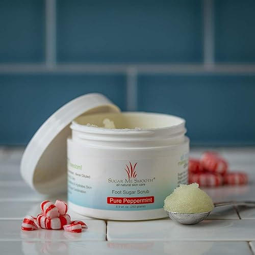 Miniatura 6 de Sugar Me Smooth Exfoliante de azúcar corporal (Pure Peppermint) Exfoliante ultra hidratante y exfoliante para nutrir esencial el cuidado del cuerpo