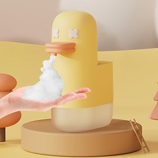 Kids Soap Dispenser - Cute Yellow Duck Automatic Foaming Hand Soap Dispe...
