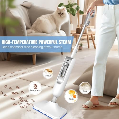 Image of ECOMISTIQ Steaming Mop EU Plug Handheld Steam Cleaner for Hardwood Floors Laminate Carpet|Home & Garden | Household Supplies & Cleaning | Carpet Steamers