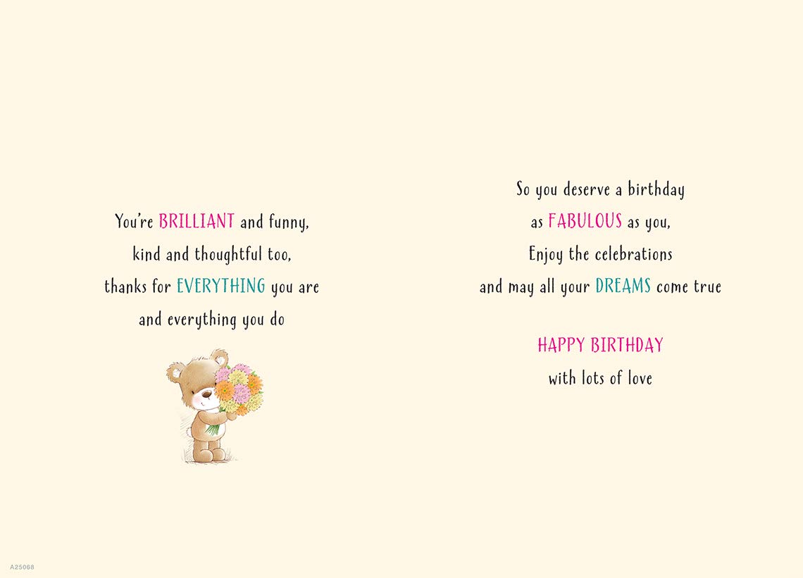 Tarjeta de felicitación de cumpleaños para hermana, 9 x 6 pulgadas, Piccadilly Greetings Tarjeta de felicitación de cumpleaños para hermana, 9 x 6 pulgadas, Piccadilly Greetings