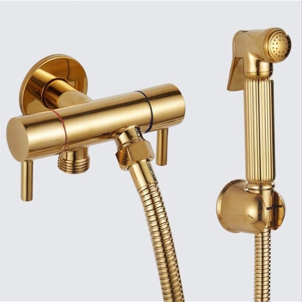 Rubinetti for bidet Valvola for WC in ottone Soffione doccia portatile | Lavare il rubinetto for aerografo spruzzatore for animali domestici for auto 9240K(A)