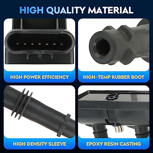 Image of Ignition Coil for Chevy Cruze 1.4L Turbo for Buick for Cadillac, for UF669 | For Chevrolet Cruze 2011-2015 1.4L L4 Turbo, Trax 2015-2021, Sonic Volt Cruze Limited, for Buick Encore, for Cadillac ELR