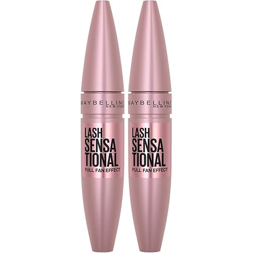 Miniatura 3 de Maybelline Lash Sensational - Máscara lavable para alargar y dar volumen para un efecto de abanico completo, negro y borrador de rebobinado