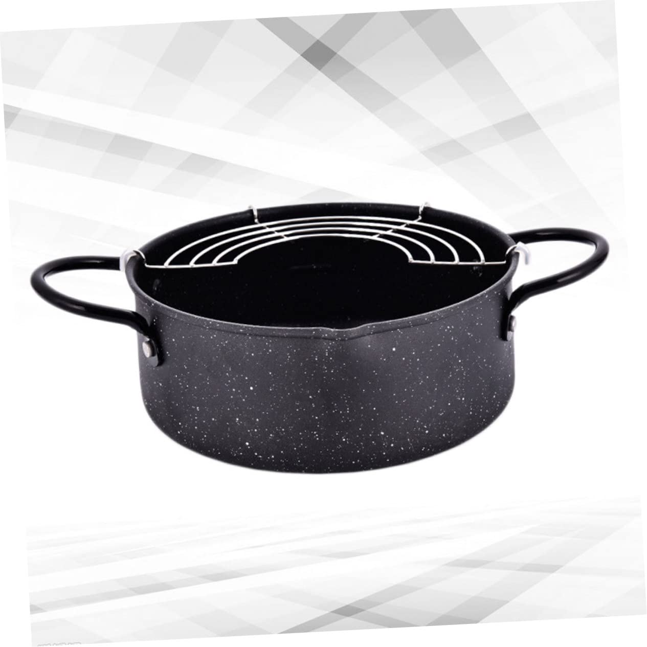 Alipis Stainless Frying Pan Iron Multifunctional Deep Fryer Chicken Cooker Cookware for Home Kitchen Easy Clean Store