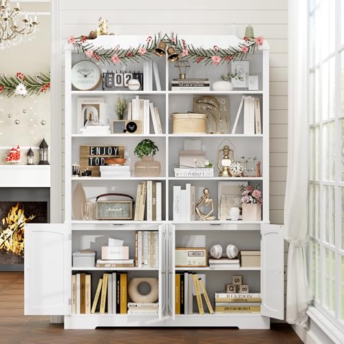 Facbotall PB-381 73.1 Inch Bookcase With Doors,6 Tier Large Bookshelf thumb #5
