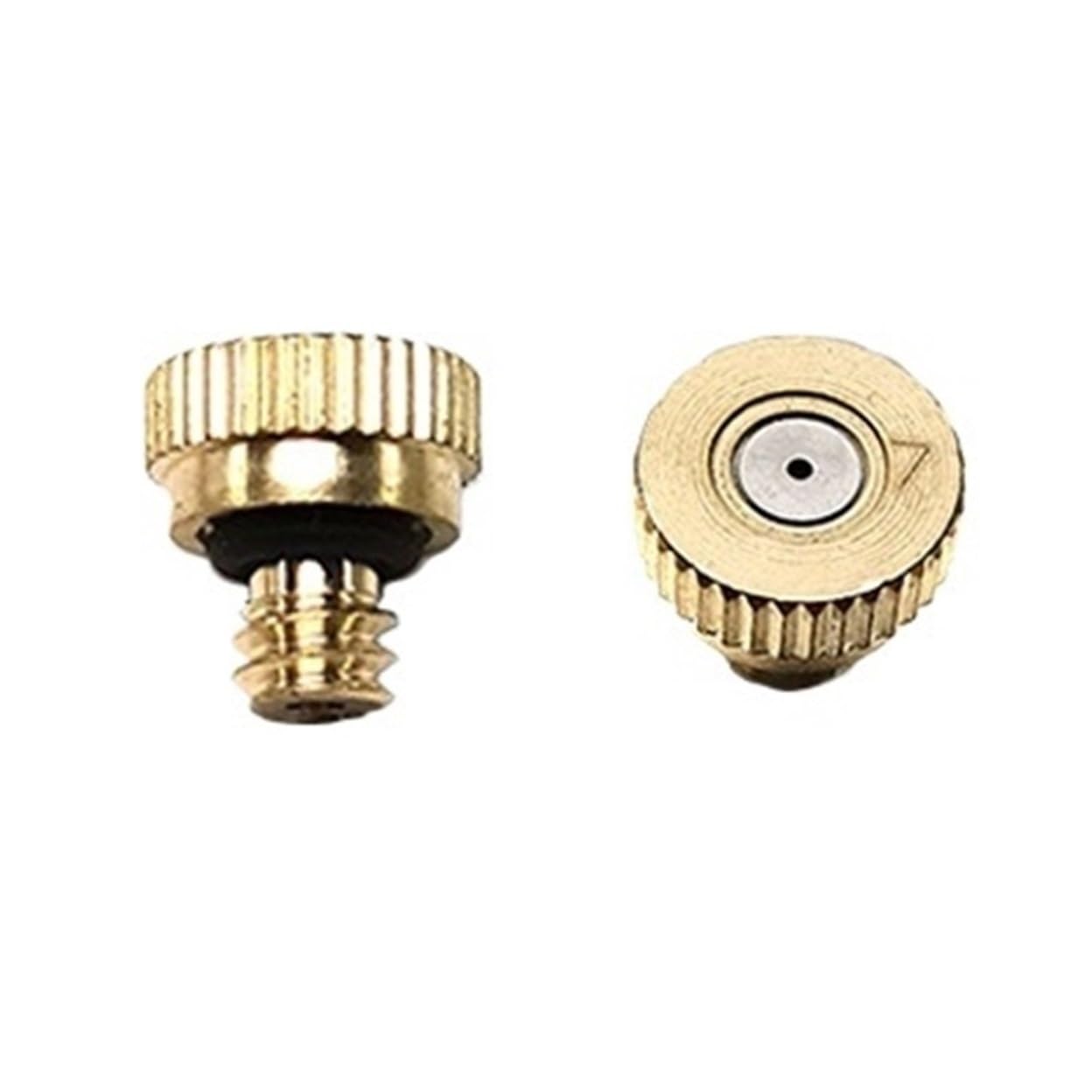 Brass Mister Nozzles 20Pcs Threaded Brass Misting Nozzle 0.1-0.8mm Orifice Water Mister Parts Fog(0.7mm)