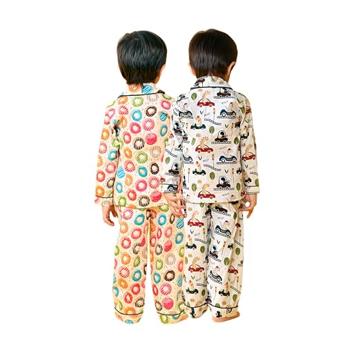 Image of Jam & Sugar Boys Cotton Printed Night Suit Set