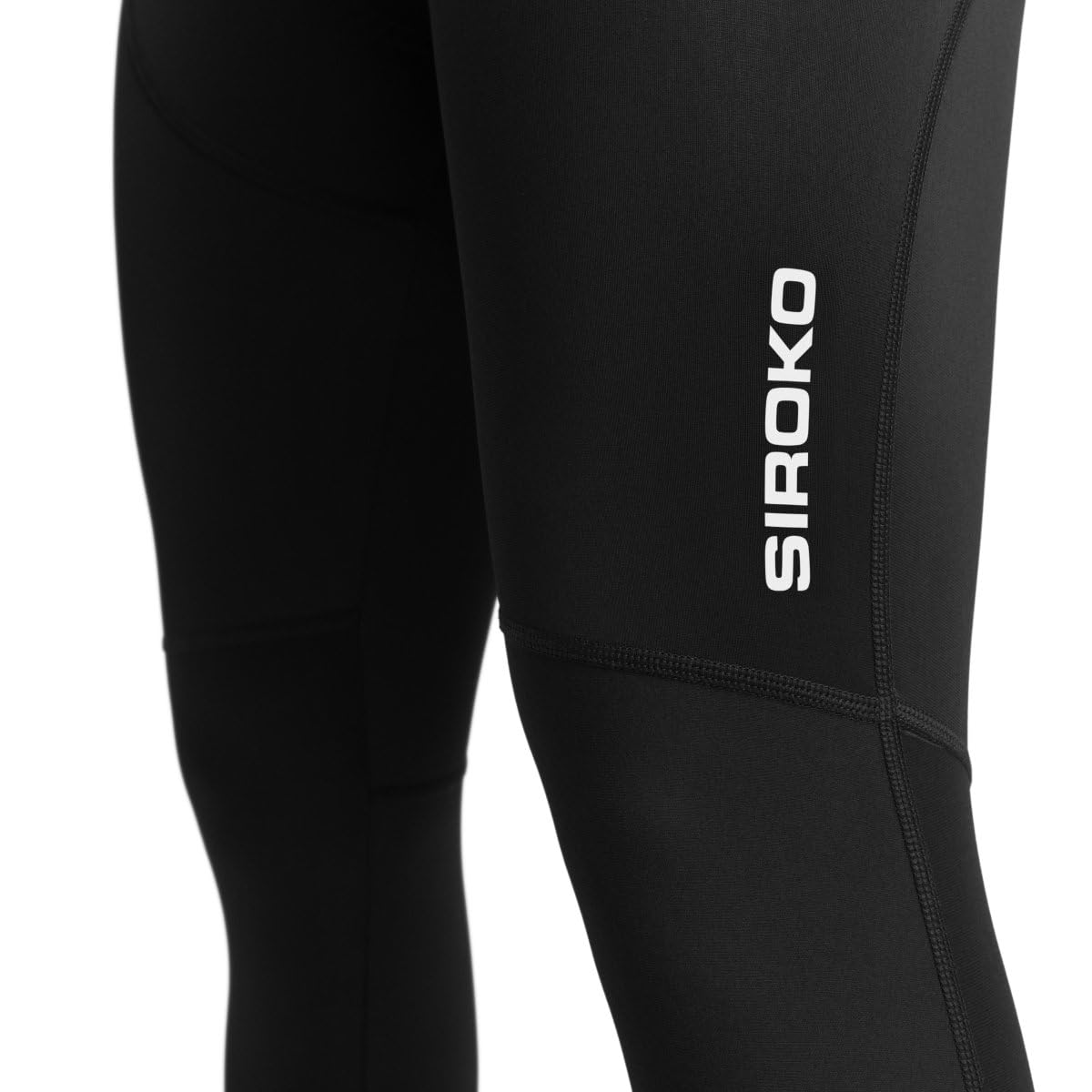 SIROKO Lange Fahrrad-Trägerhose Damen Wärmeregulierendes Gewebe Wärmeisolierung Hochdichtes Sitzpolster