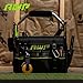 AWP 12 Inch Pro Tool Tote with Rotating Handle for Easy Tool Access, Water-Resistant Construction, Black/Green