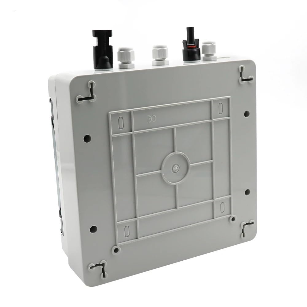 Coffret Electrique Etanche,Tableau Electrique Boîte De Combinaison Solaire Photovoltaïque PV, 500V, 1 Entrée, Sortie, Avec Protection Contre La Foudre, Fusible DC MCB SPD(DC MCB 32A)