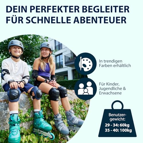 HUDORA Inline Skates Comfort - Inliner für Kinder & Jugendliche in versch. Größen - Roller Skates...