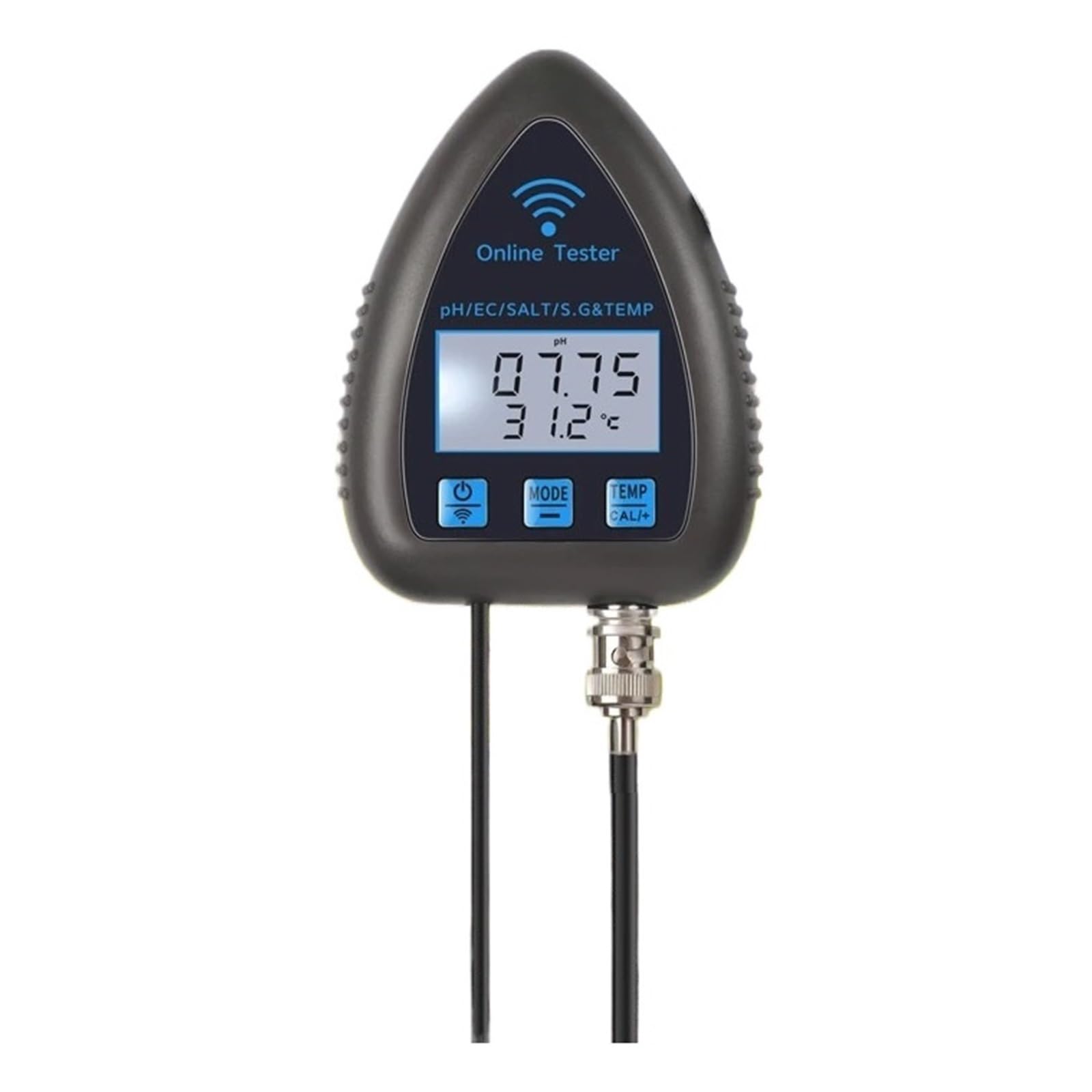 Tuya WiFi 5in1 Tester di qualità Del'acqua Monitor Online TDS EC SG Test di Temperatura di Salinità PH Meter Coltura Idroponica Acquario Piscina (Color : PH EC Salt S.G Temp)
