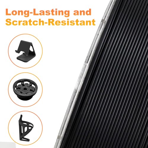 Image of 3D Printing Filament PETG CF PETG Carbon Fiber 3D Printer Filament 1kg 1.75mm, High Strength and Durability, Heat-Resistant, Low Warping, Black, Spool Lightweight & Heat-Resistant & Moisture Free