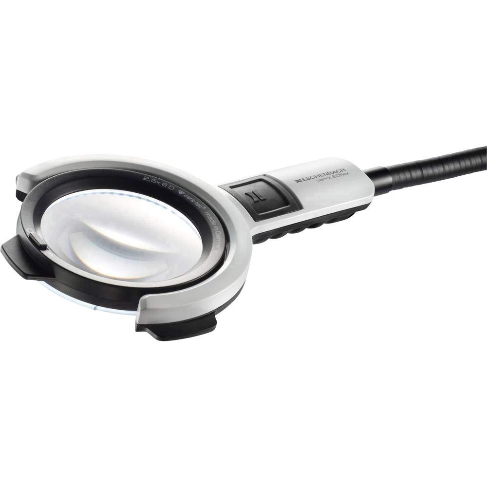 Eschenbach Lampe loupe varioLED Flex, 6dpt, 2,5X, Ø 76mm, Trépied 600 mm