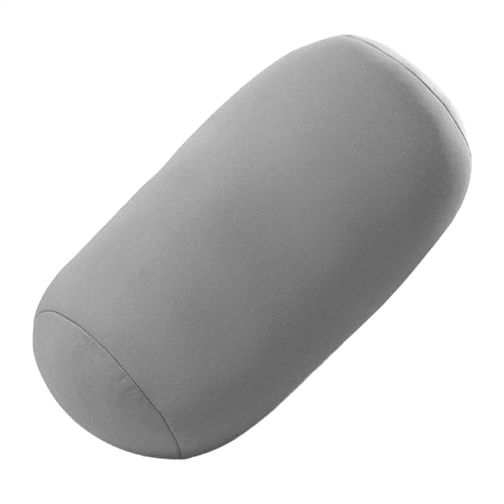 Microbead Bolster Pillow - Washable Bolster Pillow, Neck Support Pillow, Neck Shoulder Relaxer | Bolster Support Pillow, Round Neck Foam Pillow to Relieve Muscles