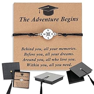 Sam lori 2025 graduation gifts for herhim adjustable bracelet comes in cap box with quote cards for high schoolcollegemiddle school grads  urban country home decor
