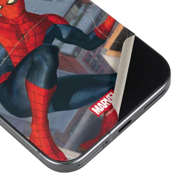 Skinit Decal Phone Skin Compatible with Google Pixel 9 Pro - Officially Licensed Marvel Spiderman Spidey Sense Design