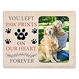 SICOHOME Pet Memorial Picture Frame 4'x 6' Wooden Cat Dog Frame Lost of a Dag Memorial Gift Pet Memorial Photo Frame Pet Memorial Keepsake Picture Frame Loss of Dog Cat Picture Frame Pet Sympathy Gift