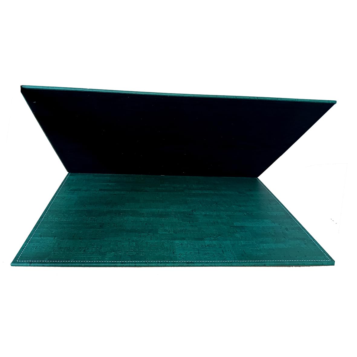 OGGETTANDO set scrivania in ecopelle personalizzabile con accessori composto da scrittoio apribile, portalettere, portapenne, portabigliettini (sughero verde)