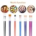 BTNOW 30 Pieces Kids Paint Brushes Colorful Artist Paint Brush Set Assorted Sizes for Watercolor, Oil, Acrylic & Tempra Paints and More