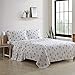 Eddie Bauer - Full Sheets, Cotton Flannel Bedding Set, 4pieces, Brushed for Extra Softness, Cozy Home Decor (Rookeries, Full)