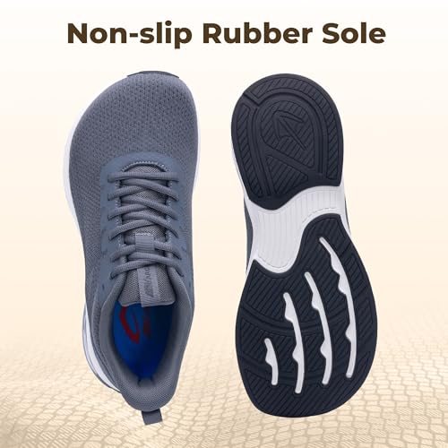Image of IIV Mens Walking Shoes with Arch Support Wide Toe Box Tennis Sneakers Plantar Fasciitis Running Shoes