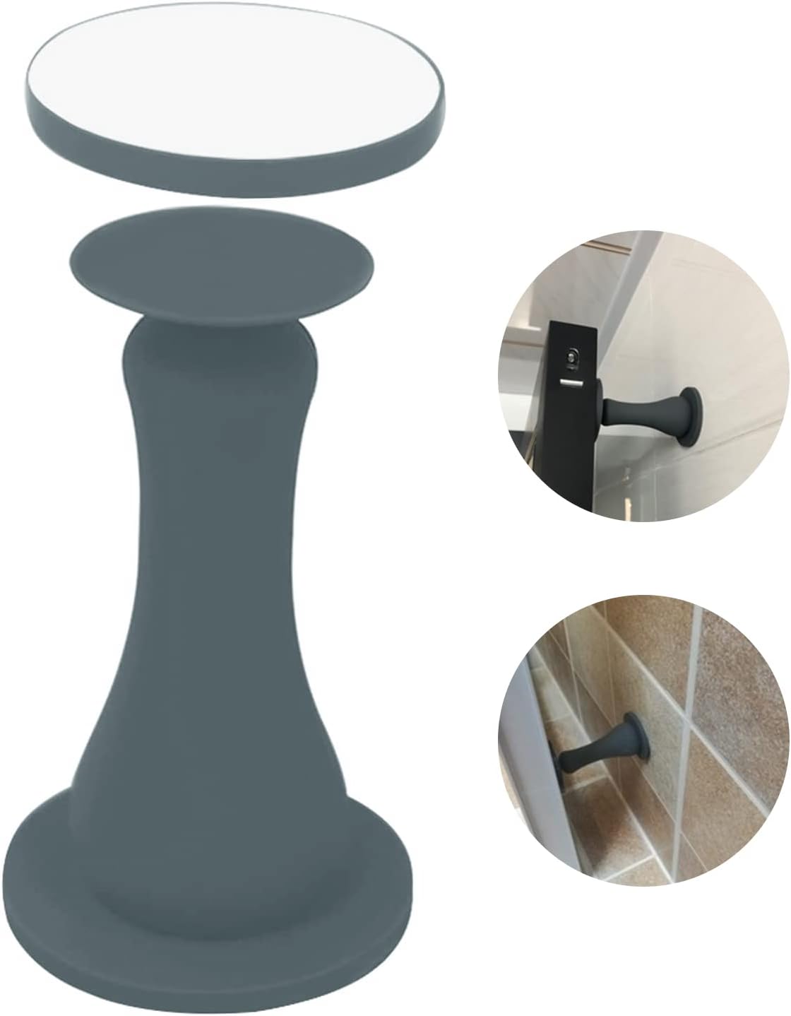 Silicone Magnetic Door Stop (Gray)