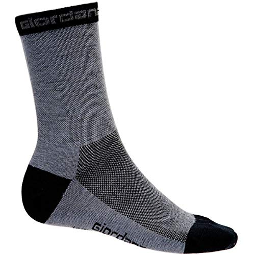 Giordana Merino Wool 8in Cycling Socks - GICW19-SOCK-WOOL-BKGY