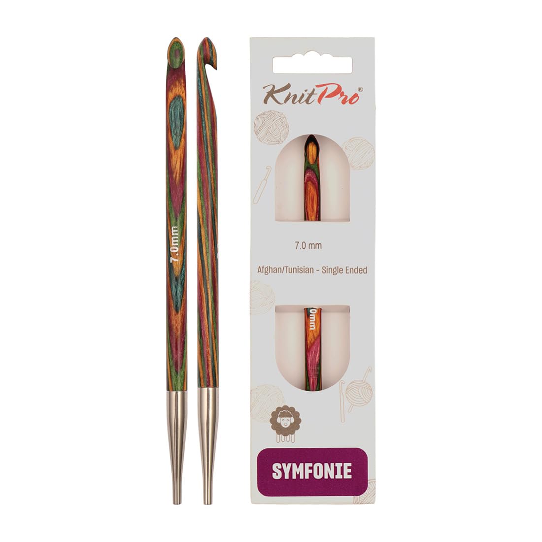 KnitPro Symfonie Afghan/Tunisian Crochet Hook | 7.00mm