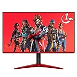 MONITOR LED GAMER 24' HQ PRETO E VERMELHO FULL HD 1MS 75HZ MOBA 24GHQ75