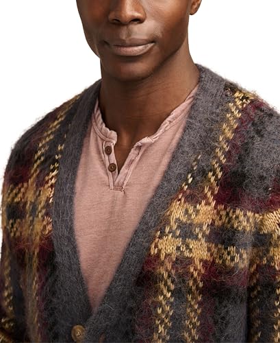 Lucky Brand Men's Jacquard Brushed Cardigan4