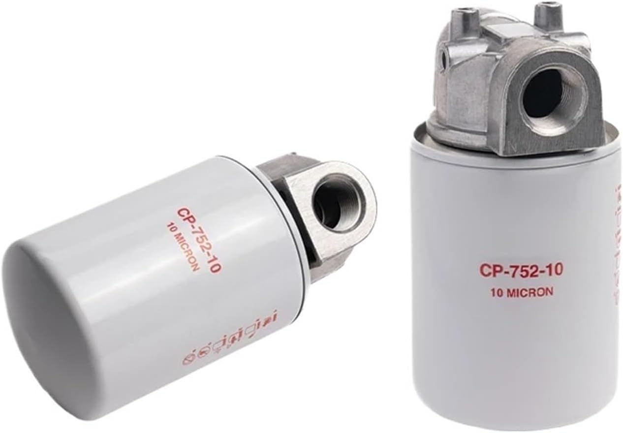 Cp-752-10 Hydraulic Oil Filter for Petroleum Based Fluids, 20 GPM, 200 PSI, 3/4" NPTF Port Size, 10 Filter