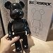 Bearbrick!Pure Black Model Action figure figurine / decorazione della casa camera da letto opere d'arte famoso personaggio dei cartoni animati originali modello di compagno originale da Bearbrick Seri