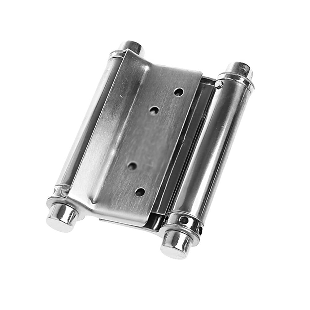 2Pcs Stainless Steel Inch Double Action Spring Hinge Saloon Cafe Door Swing