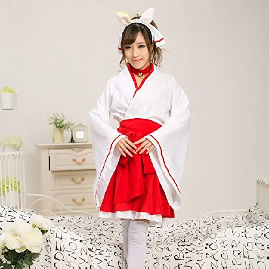 Amazon.co.jp: 巫女さん コスプレ コスチューム コスプレ服 巫女