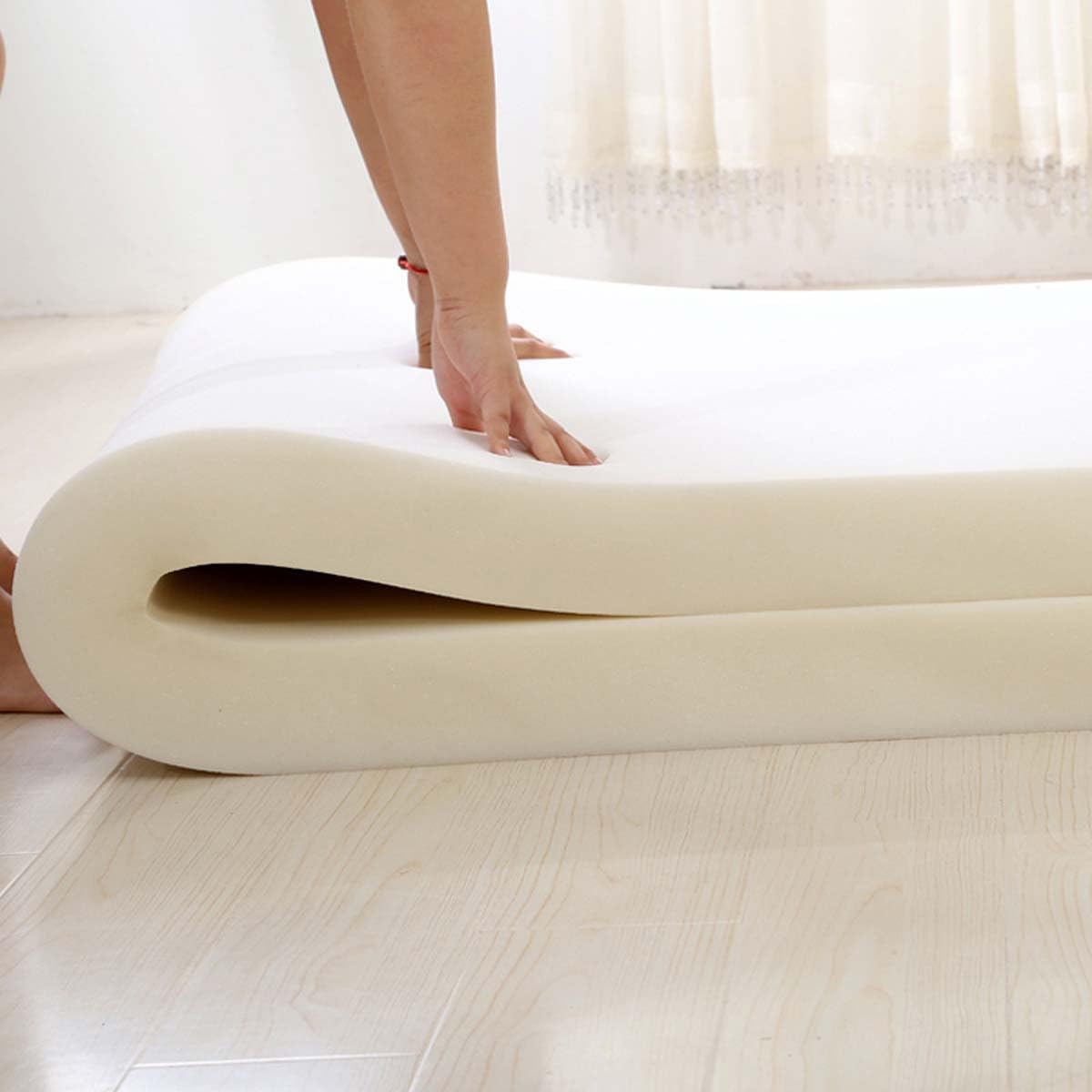 Hoja de espuma de alta densidad para tapicería de tamaño personalizado para cojín de banco, taburete, ventana, asiento de sofá, cama de mascotas, comedor, tapete de repuesto para silla de ruedas (100