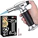 FunOwlet Butane Torch Lighter + Butane Torch Head, Culinary Torches Chef Cooking Professional Adjustable Flame with Reverse Use for Creme, Brulee, BBQ, Baking, Jewelry